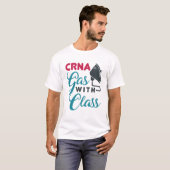 CRNAガスのクラスおもしろい評価 Tシャツ (正面フル)