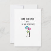 CRNAナース麻酔医おめでとう サンキューカード (裏面)