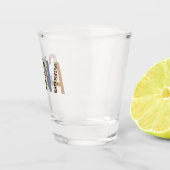 CRNAナース麻酔科チータヒョウ柄 ショットグラス (右)