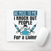 CRNAナース麻酔科医がノックアウト マウスパッド (マウス)