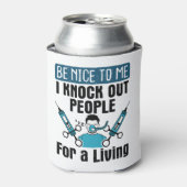 CRNAノックアウトピープルナース麻酔科医 缶クーラー (缶正面)