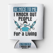 CRNAノックアウトピープルナース麻酔科医 缶クーラー (正面)