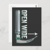 CRNA喉頭鏡麻酔専門医の挿管 ポストカード (正面/裏面)