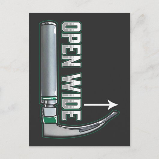 CRNA喉頭鏡麻酔専門医の挿管 ポストカード (正面)