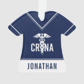 CRNA認定カスタム登録ナース麻酔科医 オーナメント (正面)