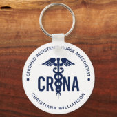 CRNA認定カスタム登録ナース麻酔科医 キーホルダー (正面)