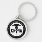 CRNA認定カスタム登録ナース麻酔科医 キーホルダー (正面)