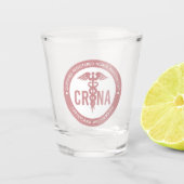 CRNA認定カスタム登録ナース麻酔科医 ショットグラス (正面)