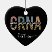 CRNA認定カスタム登録ナース麻酔科医 セラミックオーナメント (裏面)