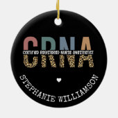 CRNA認定カスタム登録ナース麻酔科医 セラミックオーナメント (裏面)