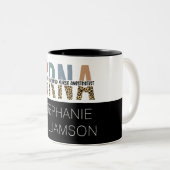 CRNA認定カスタム登録ナース麻酔科医 ツートーンマグカップ (正面右)