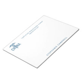 CRNA認定カスタム登録ナース麻酔科医 ノートパッド