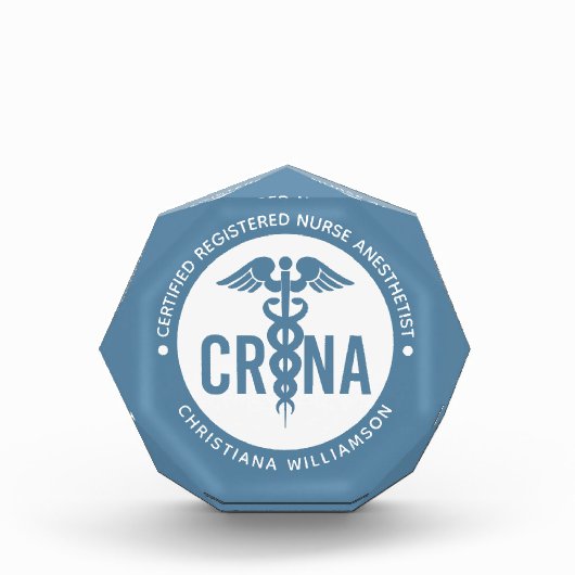 CRNA認定カスタム登録ナース麻酔科医 フォトブロック (正面)
