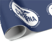 CRNA認定カスタム登録ナース麻酔科医 ラッピングペーパー (ロールコーナー)