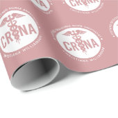 CRNA認定カスタム登録ナース麻酔科医 ラッピングペーパー (ロールコーナー)