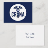 CRNA認定登録ナース麻酔科カスタム ノートカード (正面/裏面)