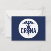 CRNA認定登録ナース麻酔科カスタム ノートカード (正面)