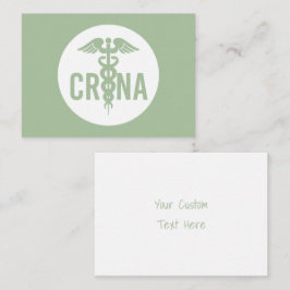 CRNA認定登録ナース麻酔科カスタム ノートカード