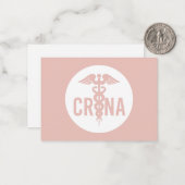 CRNA認定登録ナース麻酔科カスタム ノートカード (正面/裏面インサイチュ)