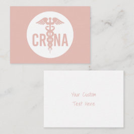 CRNA認定登録ナース麻酔科カスタム ノートカード