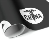 CRNA認定登録ナース麻酔科医のギフト ラッピングペーパー (ロールコーナー)