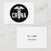 CRNA認定登録ナース麻酔科医 ノートカード (正面/裏面)