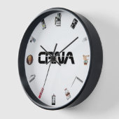 CRNA麻酔 壁時計 (傾斜)