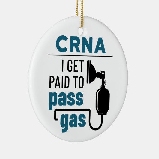 CRNA Iはガスを通過するために支払われる セラミックオーナメント (右)