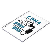 CRNA Iはガスを通過するために支払われる ノートブック (左側)