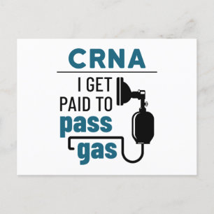 CRNA Iはガスを通過するために支払われる ポストカード