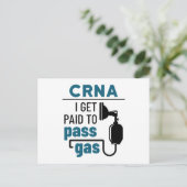 CRNA Iはガスを通過するために支払われる ポストカード (スタンド正面)