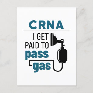 CRNA Iはガスを通過するために支払われる ポストカード