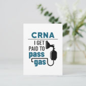 CRNA Iはガスを通過するために支払われる ポストカード (スタンド正面)