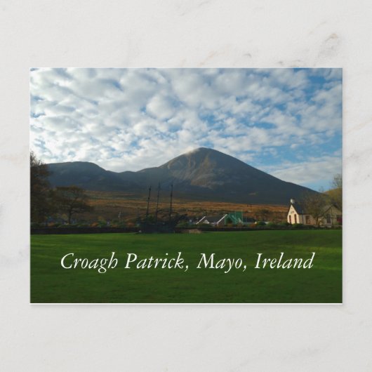 Croagh Patrick、マヨ・アイルランド ポストカード (正面)
