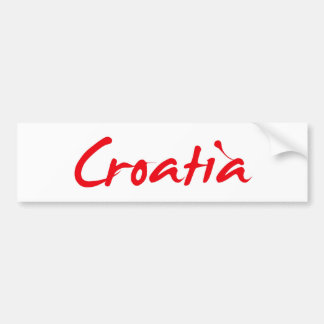 CROATIA バンパーステッカー
