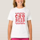 Croatia country logo design tシャツ (正面)