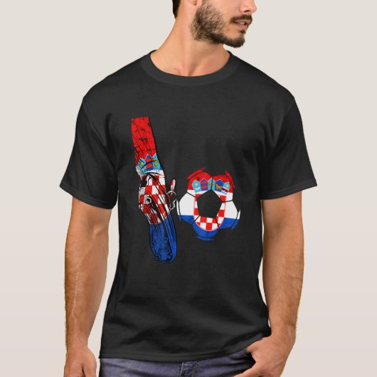 Croatia Croatian Flag Croatian Football Kick Croat Tシャツ (正面)