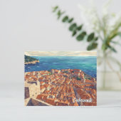 Croatia Dubrovnik Travel ポストカード (スタンド正面)
