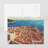 Croatia Dubrovnik Travel ポストカード (正面/裏面)