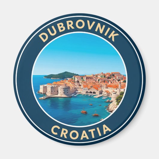 Croatia Dubrovnik Travel マグネット (正面)