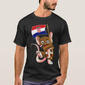 Croatia Fan Mouse Tシャツ (正面)