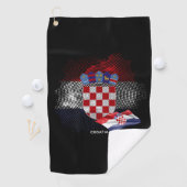 Croatia flag ゴルフタオル (インサイチュ)