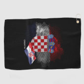 Croatia flag ゴルフタオル (横)