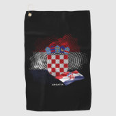 Croatia flag ゴルフタオル (正面)