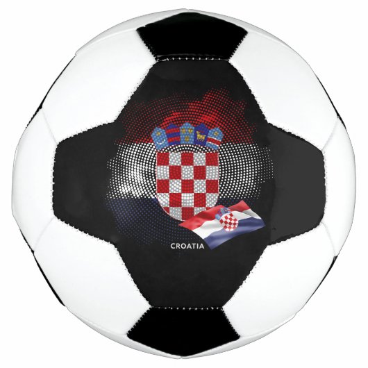 Croatia flag サッカーボール (正面)