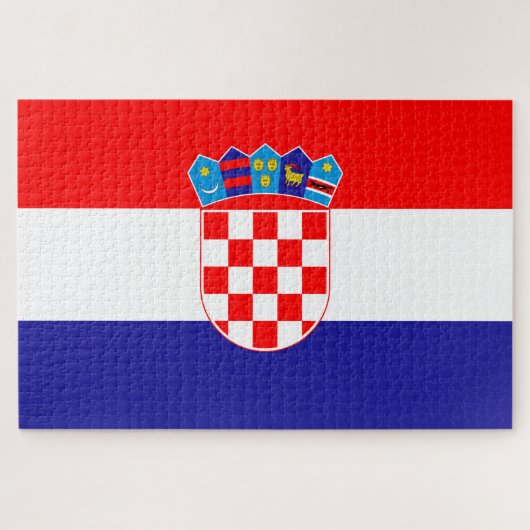 Croatia Flag ジグソーパズル (横)