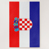 Croatia Flag ジグソーパズル (縦)
