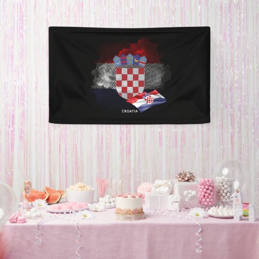 Croatia flag 横断幕 (パーティー)