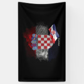 Croatia flag 横断幕 (縦)