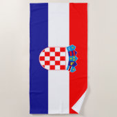 Croatia flag Beach Towel ビーチタオル (正面)